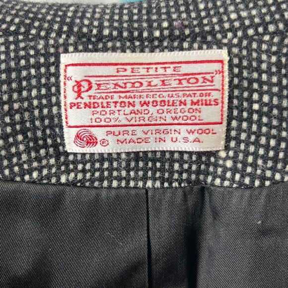 Vintage mid 80's Pendleton Pure Virgin Wool Tweed Skirt Suit Set - Picture 6 of 8